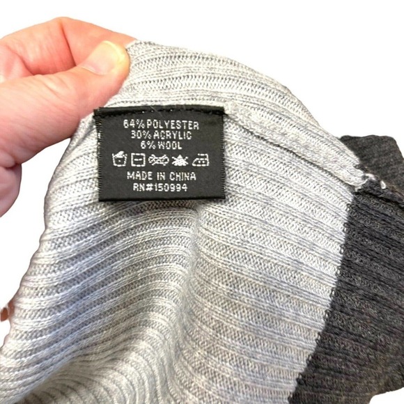 Belldini Women's Knit Sweater Gray Tie Cardigan Sz 1X Classic Career Casual - Picture 8 of 9